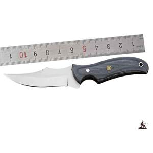 Cuchillo de caza de acero D2 hecho a mano con mango de madera Pakka y hermosa Funda de cuero personalizable compatible con OEM - Product Image 2