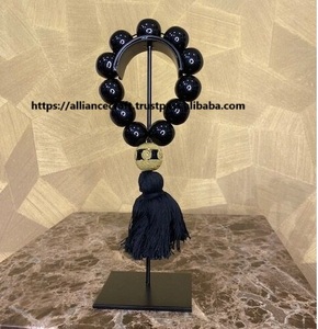 Guirlande de perles de décor en résine rustique pour anneau de serviette et couronne d'artisanat de chambre à coucher de ferme pour bas de Noël - Product Image 1