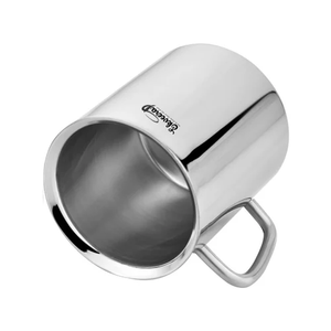 Taza de café moderna de doble pared de acero inoxidable de 250ml Diseño sobrio con aislamiento duradero - Product Image 3