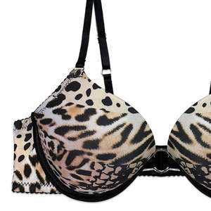 ODM Leopard Printed <b>Seamless</b> Deep V Bra Bikini <b>Thongs</b> Set Bra & Brief Sets Only On Fratres Sports Made In Pakistan - Product Image 4