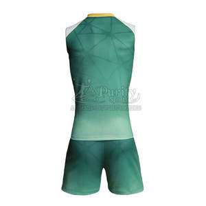 Vêtements de sport d'extérieur en polyester de haute qualité avec impression de logo personnalisée, uniforme de volley-ball - Product Image 3