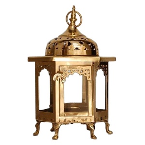 BEST Selling Quality Golden Coloured <b>Moroccan</b> Lantern For Home And Garden <b>Decor</b> Hanging Lantern For Wedding and Festival <b>Decor</b> - Product Image 1