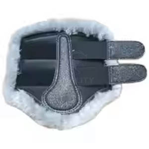 Botas de cepillado de caballos de cuero PU Protección de piernas ajustable y duradera para caballos Hecho en Pakistán - Product Image 5