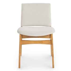 Chaise de salle à manger moderne en bois massif avec siège rembourré, fabricant OEM/ODM personnalisé, mobilier durable et élégant pour restaurant et maison - Product Image 3