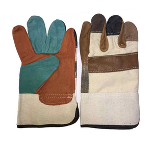 Guantes de trabajo de cuero ocultos para Muebles personalizados de fábrica, guantes de seguridad para construcción resistentes a Cortes - Product Image 1