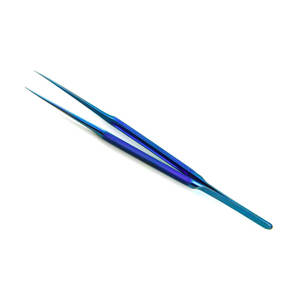 Fórceps de microatado de titanio personalizados, 6 pulgadas, 15cm con puntas desempolvadas de diamante STR de 0,4mm, instrumentos médicos quirúrgicos oftálmicos para ojos - Product Image 3