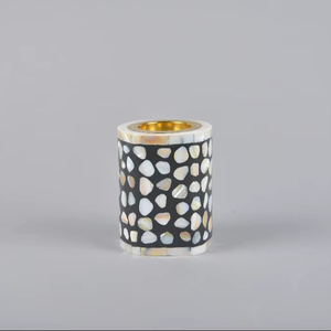 Handmade Luxury Mother Of Pearl Inlaid Bakhoor <b>Burner</b> Portable Resin Incense Holder With Gold Metal Cup Exotic Arabic <b>Oud</b> - Product Image 1