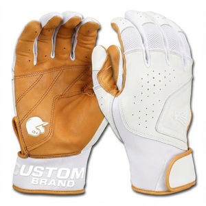 Gants de frappe de baseball personnalisés avec logo, prix de gros, paume en cuir, haute résistance, extensibles, pour tous les temps, gants de frappe de softball - Product Image 4