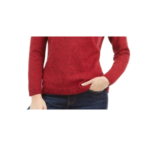 Maglione Henley rosso da donna Karen Scott, taglia Petite XL, 100% cotone con finiture in metallo - Product Image 4