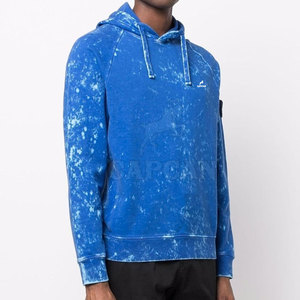 2023 hommes de haute qualité lavage à l'acide à capuche à la mode extensible polaire surdimensionné haut de gamme Style blanc approvisionnement en gros - Product Image 3