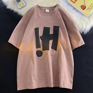 เสื้อเจอร์ซีย์สไตล์สตรีทโอเวอร์ไซส์ของผู้ชายเสื้อเจอร์ซีย์พิมพ์โลโก้แบบสั่งตัด - Product Image 4