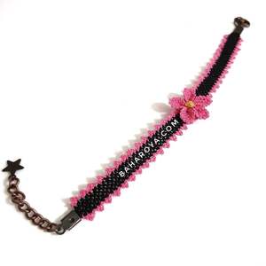 Nazik Bileklik Pembe İğne Oyası Fashion <b>Beaded</b> <b>Bracelets</b> - Product Image 1