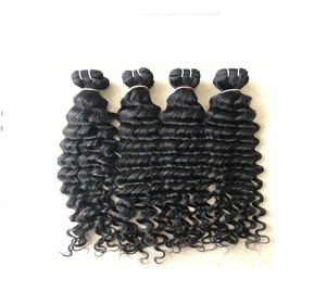 Temple-cabello 100% humano indio sin procesar, onda profunda, 8-30 pulgadas - Product Image 1