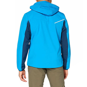 Chaqueta acolchada Unisex al aire libre impermeable a prueba de viento Softshell cremallera con capucha senderismo Colorblock personalizado otoño escalada aventura - Product Image 2