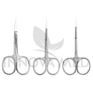 Ciseaux à ongles à vis dorées finition sable mat Ciseaux fins à cuticules avec pointe tranchante en acier inoxydable pour les arts et la beauté des ongles - Product Image 3