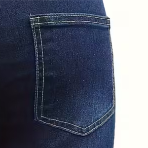 Short en jean bleu pour femmes avec style droit, short pour femmes 100% coton Logo personnalisé avec haute qualité de qualité supérieure - Product Image 5