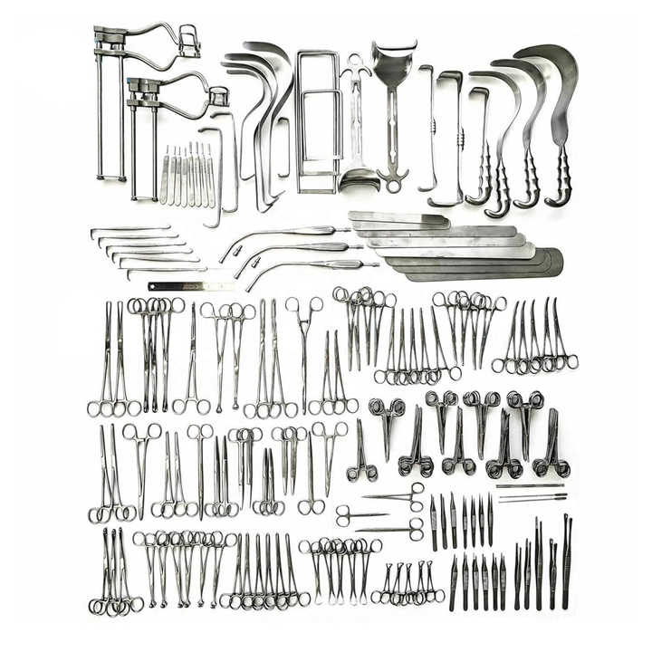 Major Laparotomy Set 197 Pcs Surgical Instruments Surgery Medical Abdominal Gold  German Stainless Steel CE Approved by Pentax