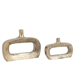 Jarrón de suelo de Metal plateado moderno hecho a mano, jarrón de mesa decorativo para boda para exhibición de flores en la entrada - Product Image 5