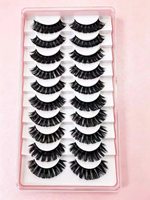 Faux cils complets faits main en marque privée, en vison synthétique doux et moelleux, avec emballage personnalisé, vente en gros depuis l'usine chinoise