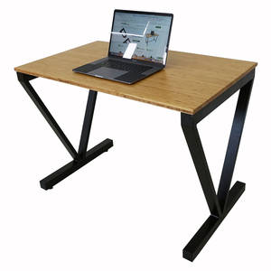 VBamboo BFVB001 <b>Desk</b> 100x60cm Laptop Gaming Table with Assembled Iron Legs <b>Folding</b> Feature for Home Office Use - Product Image 3