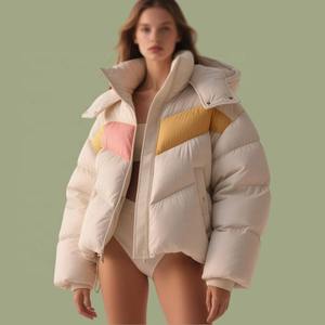 Ventes chaudes Veste matelassée personnalisée pour femmes Fermeture éclair Fine imperméable Veste d'hiver Grande taille pour l'extérieur Veste matelassée à bulles - Product Image 6