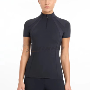 Capa Base de equitación de alto rendimiento para mujer, transpirable, que absorbe la humedad, Top ecuestre de secado rápido, capa Base transpirable - Product Image 1