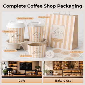 Vasos de Papel Kraft de Doble Pared Allwin Packfactory Premium de 10oz, 12oz y 16oz para Café Filtrado y Vertido en Cafeterías - Product Image 6