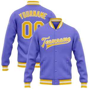 Chaqueta universitaria personalizada bordada lana cuero béisbol Letterman prendas de vestir exteriores para equipo o moda elegante - Product Image 3