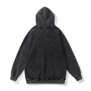 Hommes Streetwear Acid Wash Hoodie Polyester Coton Léger Respirant Élégant Pull À Capuche Casual Mode Outfit Top - Product Image 2