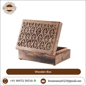 Fabricant en gros de quantité de boîte sculptée à la main en bois de manguier au design moderne de bonne qualité à bas prix - Product Image 5