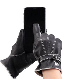 Custom Logo Winter Sports Driving <b>Gloves</b> Breathable No-Slip Leather Comfortable <b>Touch</b> <b>Screen</b> Walking Run Protection <b>Gloves</b> - Product Image 6