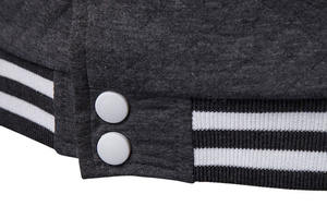 Chaqueta universitaria de satén de algodón 100% bordada personalizada para hombres College Letterman Bomber Canvas CollegeBaseballjacket para hombres - Product Image 4