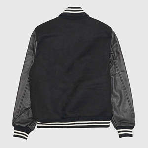 Chaqueta Varsity personalizada para hombre 2025, tela duradera de alta calidad, Mangas de cuero de retazos, estilo informal, chaqueta con letras de talla grande - Product Image 5