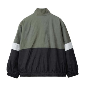 <b>Zipper</b> Up Polyester Sportswear Windbreaker <b>Jacket</b> Men Custom Logo Color Block Men Windbreaker <b>Jackets</b> - Product Image 2
