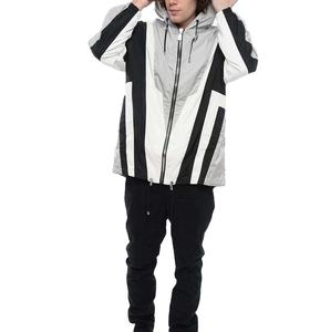 Vestes coupe-vent à capuche en toile pour hommes, couleur unie, imperméables, respirantes, fermeture éclair, style vintage 2026 - Product Image 1