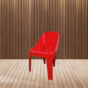Silla CHARLIE BOX CHEX VIRGIN - Silla Moderna de Plástico para Sala de Estar - Product Image 2