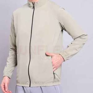 บริการ OEM เสื้อซิปคอตั้งทรงสปอร์ต โลโก้ด้านหน้า เป็นมิตรต่อสิ่งแวดล้อม แห้งเร็ว สำหรับผู้ใหญ่ MOQ ต่ำ - Product Image 4