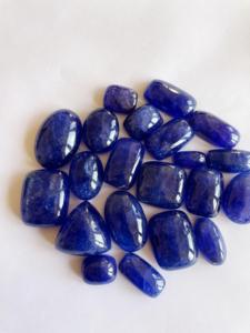 Cabujón de tanzanita con tratamiento térmico Natural de calidad AAA, corte mixto azul, 10-20mm, Tanzania sueltas de fabricación de joyas de piedras preciosas, certificado IGI - Product Image 2