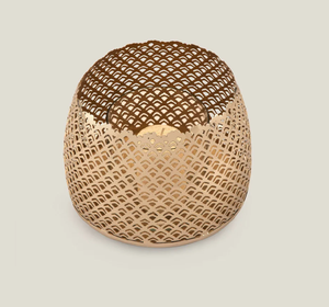 New Gold <b>Metal</b> <b>Candle</b> <b>Jar</b> for Wedding Birthday Anniversary Parties-Elegant <b>Holder</b> for Other <b>Candles</b> & <b>Lanterns</b> - Product Image 2