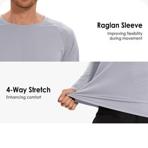 High Quality Moisture Wicking Mens Rash Guard Long Sleeve <b>Compression</b> <b>Shirt</b> for Bodybuilding Weightlifting and Gym Workout - Product Image 4