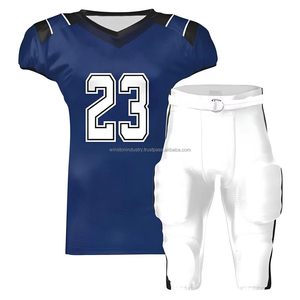 Vente en gros d'uniformes de football américain personnalisés de qualité supérieure, sublimation, respirant, antibactérien, séchage rapide, nouveau style - Product Image 1