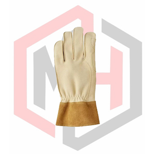 Guantes de Jardinería de Cuero Premium para Mujer/Hombre, Resistentes a Espinas, de Piel de Vaca, Color Rosa/Mora, Antideslizantes, Protección Larga para el Antebrazo - Product Image 2