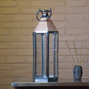 Black with <b>Gold</b> Handle <b>Lantern</b> best design for Wedding Home decorative Hotel Restaurant office High Quality Hand made india - Product Image 4