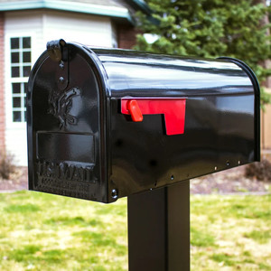 Customized Style Color Classic Design Mailbox <b>Parcel</b> <b>Box</b> <b>Outdoor</b> Galvanized Steel Wall Mounted Letter <b>Box</b> Post <b>Box</b> U.S Mail OEM - Product Image 2