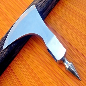 Hacha Vikinga de Acero D2 de Alta Calidad, Grado Industrial, con Parte Trasera Plana, Mango de Madera, Herramientas de Caza y Campamento, Forjada - Product Image 1