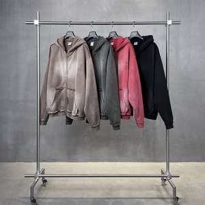 2025 Nueva Sudadera con capucha básica de estilo americano para hombre de alta calidad Color personalizado 100% algodón mezclado transpirable y cómodo - Product Image 5