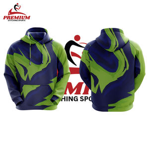 Style tendance personnalisé Sublimation impression à capuche Basics 100% Polyester manches longues pull uni teint Sublimation à capuche - Product Image 1