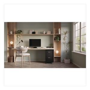 Alera 26413 Organiseur de dossiers vertical mobile à deux tiroirs, 26,7 po, noir, 14,25 po x 18 po x 26,7 po, format lettre, 2 tiroirs pour dossiers - Product Image 5