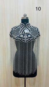 Capa de cuentas a mano de inspiración vintage hecha a medida para ocasiones especiales, adecuada para clientes boutique y revendedores de prendas de vestir - Product Image 3