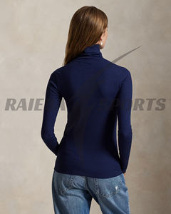 Pull décontracté d'hiver pour femme de qualité supérieure, col personnalisé, 100 % laine, anti-boulochage, boutonné sur le devant - Product Image 2